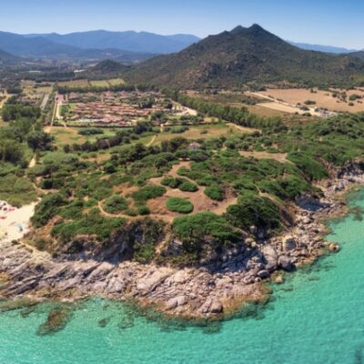 Cala Sinzias Beach Near Costa Rei On Sardinia Island, Sardinia, Italy